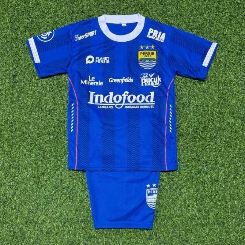 Setelan Bola Anak PERSIB Untuk Usia 1 Sampai 15 Tahun Baju PERSIB