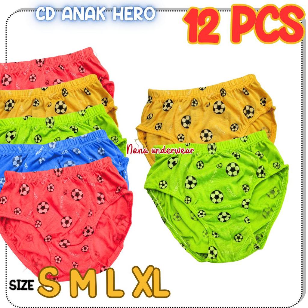 Paket Lusinan 12 Pcs CD Anak Cowok Celana Dalam Anak Cowok Balita PAUD TK SD Nyaman