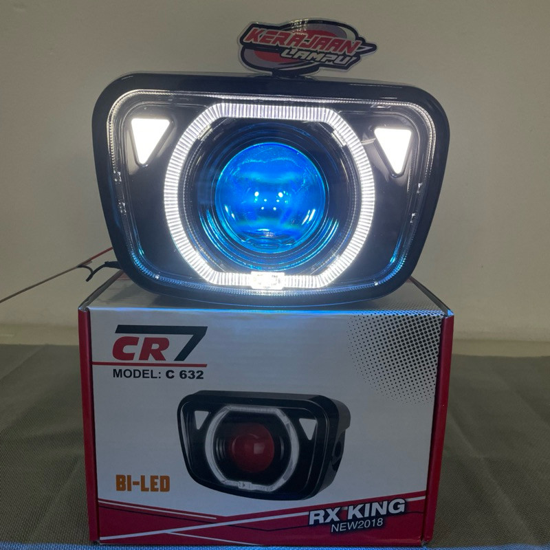 Biled CR7 Headlamp Biled Turbo RX KING C632 CR7 50 WATT Biled Rx King Plus Sein Set Batok