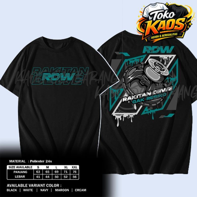 KAOS T-SHIRT RDW RAKITAN DEWE VERSI SPEAKER FREE STIKER-KAOS SOUND SYSTEM KAOS HOREG CONCEPT COTTON 