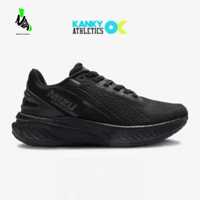 promo KANKY X TIRTA STORY MIZU SEPATU SNEAKERS RUNNING - Full Black, 39 terlaris