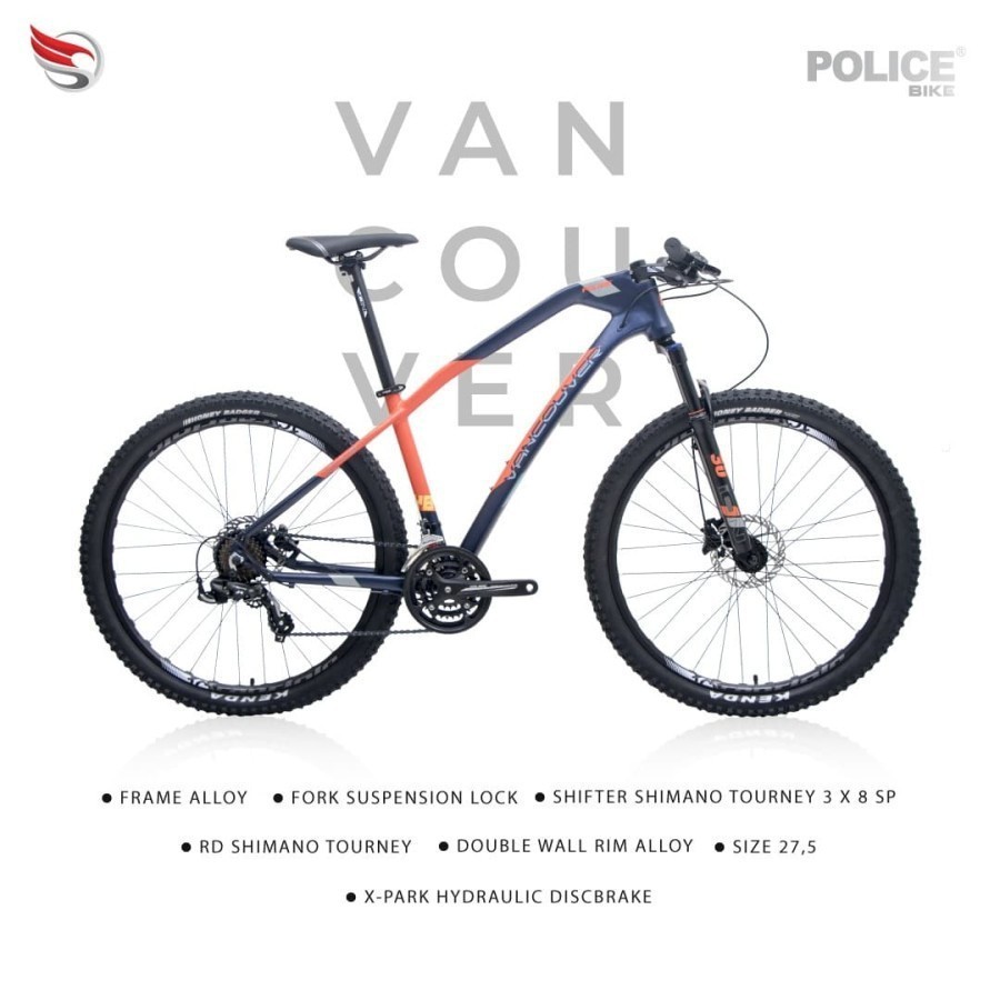 PROMO Sepeda Element Police MTB 27.5 Vancouver Y8 24 Speed