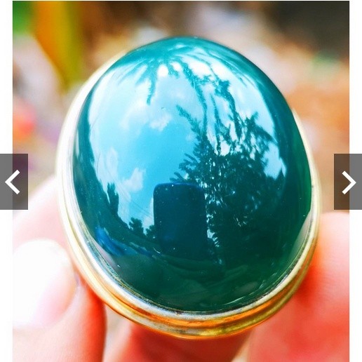 Batu Akik Bacan Doko Cincau Super Kristal Tembus Jumbo High Quality