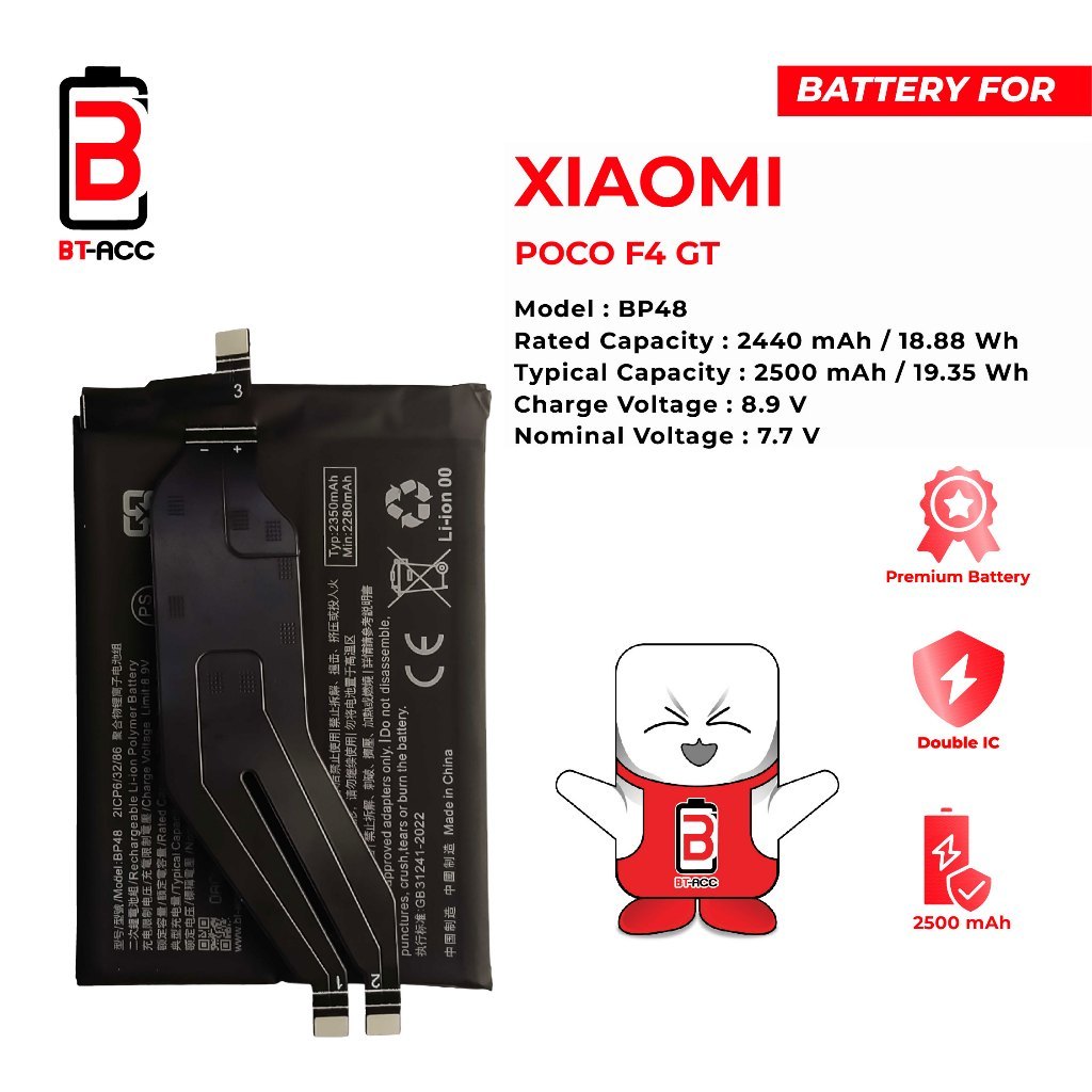 BP48  Battery Baterai Battre For Xioami Poco F4 GT