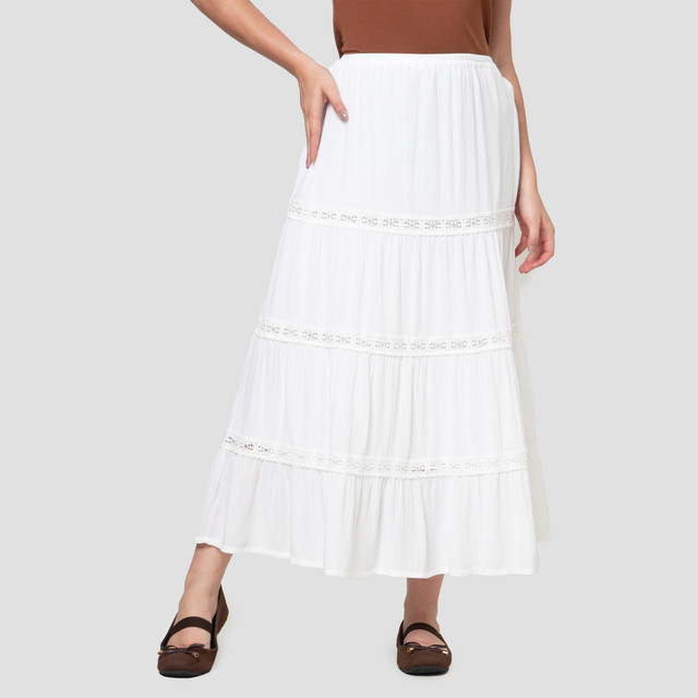 Nevada Tier Lace Rok Panjang Wanita 123464734