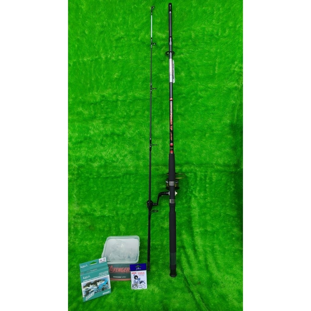 SET PANCING DAIWA X MAGURO LENGKAP LAUT KEKUATAN 16-30KG TERMURAH JORAN DAIWA 180CM / 210CM REEL MAG