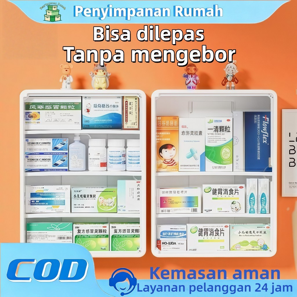 Kotak penyimpanan obat, rak penyimpanan barang kecil, kotak penyimpanan perhiasan