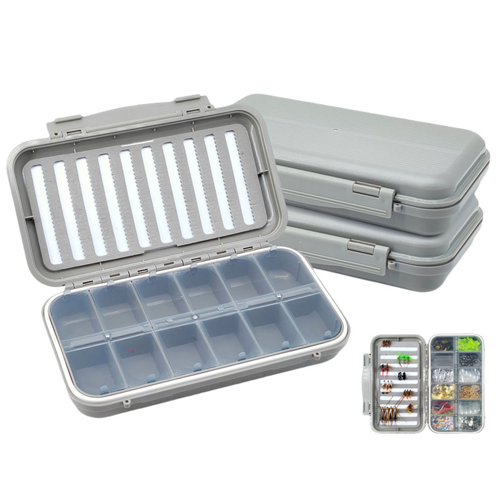 WaterProof Fly Fishing Box TwoSided Fly Fishing Box Fly Fishing Baits Storage Case Storage Organizer