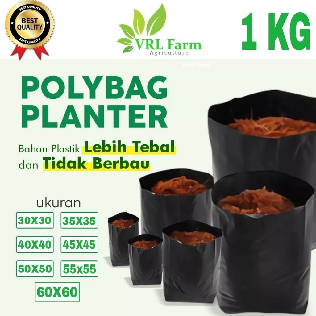 Polybag Polibag Polibek Kiloan 1kg Tebal 30x30 35x35 40x40 45x45 50x50 55x55 60x60