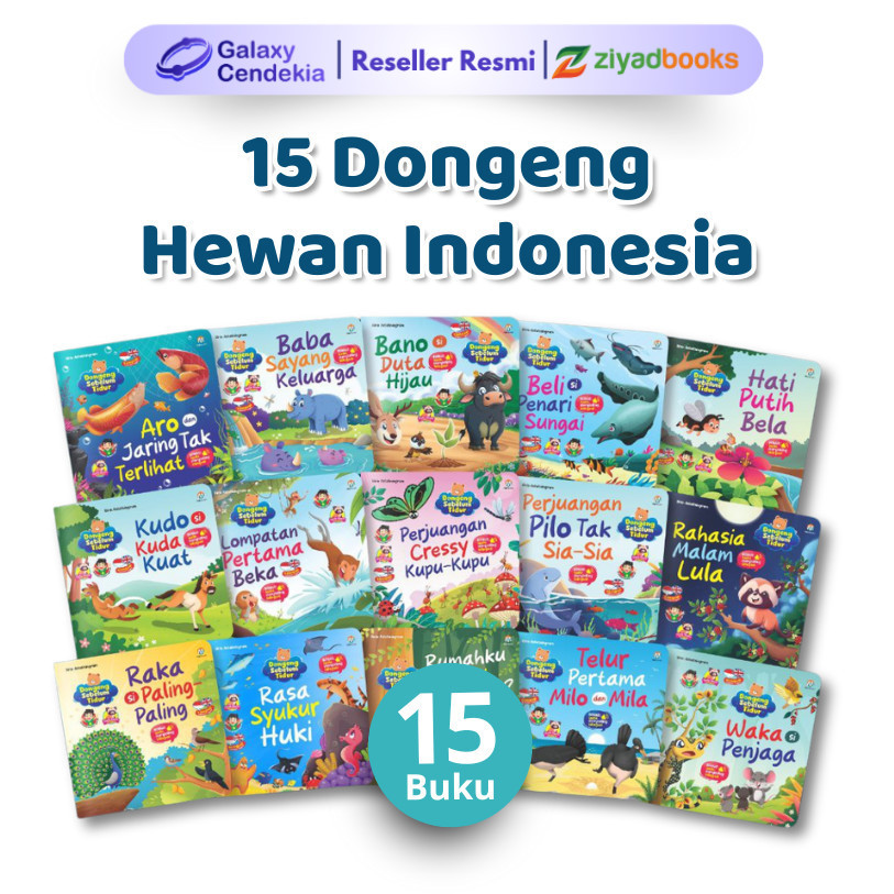 Ziyadbooks Buku Dongeng Cerita Hewan Indonesia
