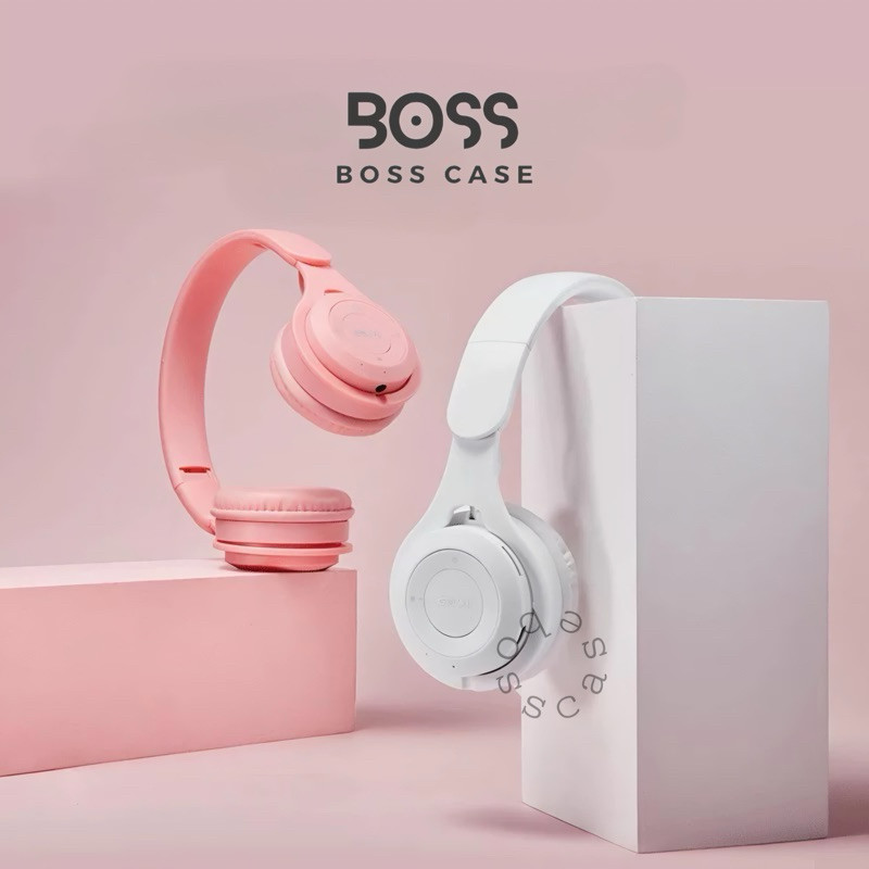 BOSSCASE-Y08 HEADPHONE BLUETOOTH HEADSET WIRELESS MACARON Y08 STEREO HEADPHONE