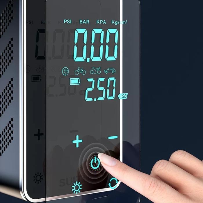 Pompa angin Elektrik Mini portable Untuk Ban Mobil dan Motor / Car Air Pump HH-MC-6617 Tire - HH-MC-