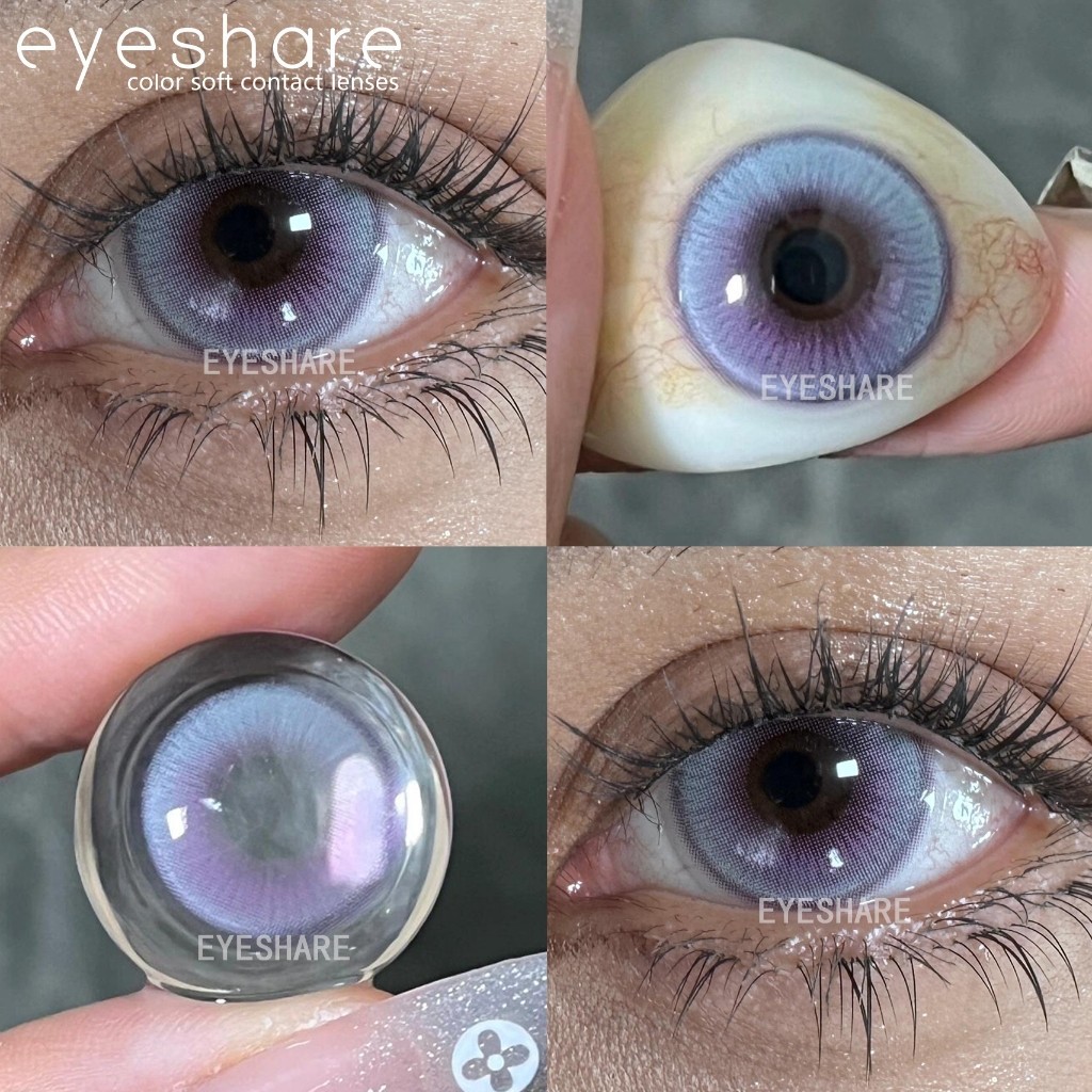eyeshare 2pcs Softlens Normal Lensa Kontak Berwarna LEMBONGAN Seri Anime softlenses 6 Months