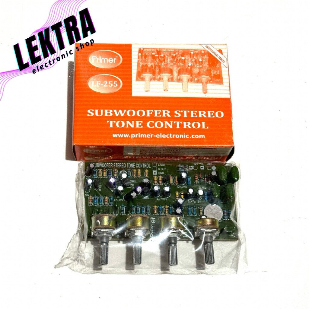 Kit LF-255 Subwoofer Stereo Tone Control Primer ic 4558