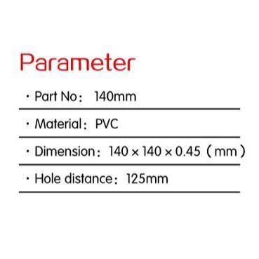 Filter Fan mesh ukuran 14cm x 14cm bahan PVC