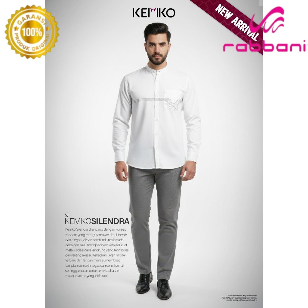 Rabbani ori - Kemko Silendra | Kemko Lengan Panjang | Kemeja Lengan Panjang | Koko Lengan Panjang | 