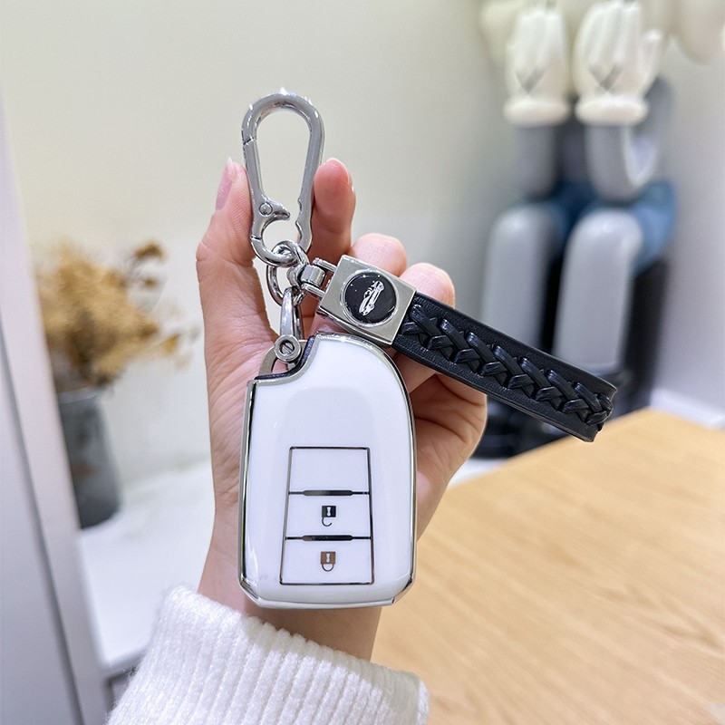 ALIANSHOP TPU Kunci Remote Mobil Toyota Yaris Vios Cover TPU Sarung Kunci Mobil