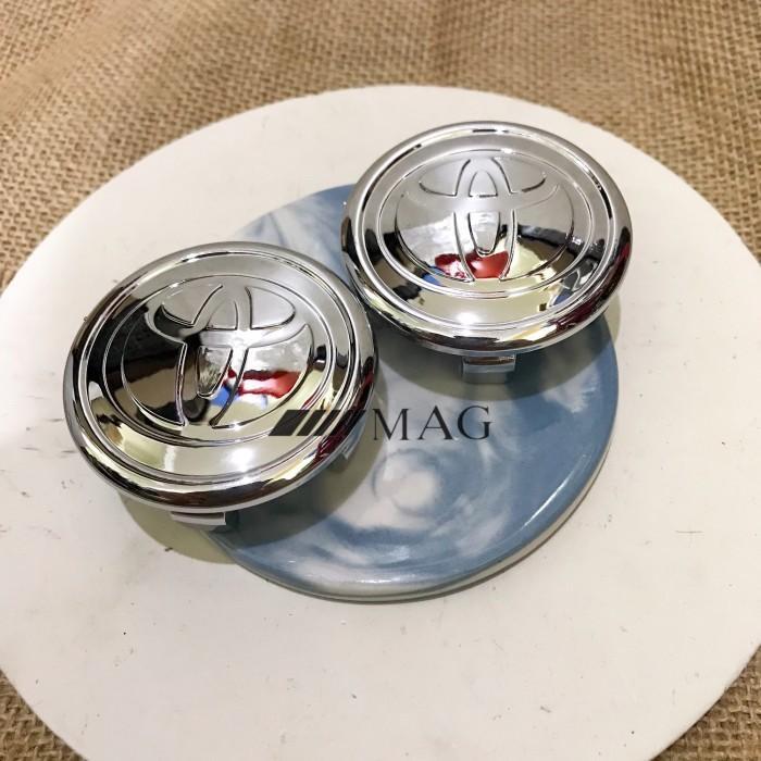 TOPDop Roda Velg Toyota Emblem 57MM Yaris Altis Vios Dop Roda Logo Toyota TOP
