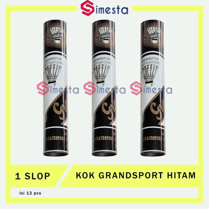 Shuttlecock kok bola bulu tangkis grandsport hitam