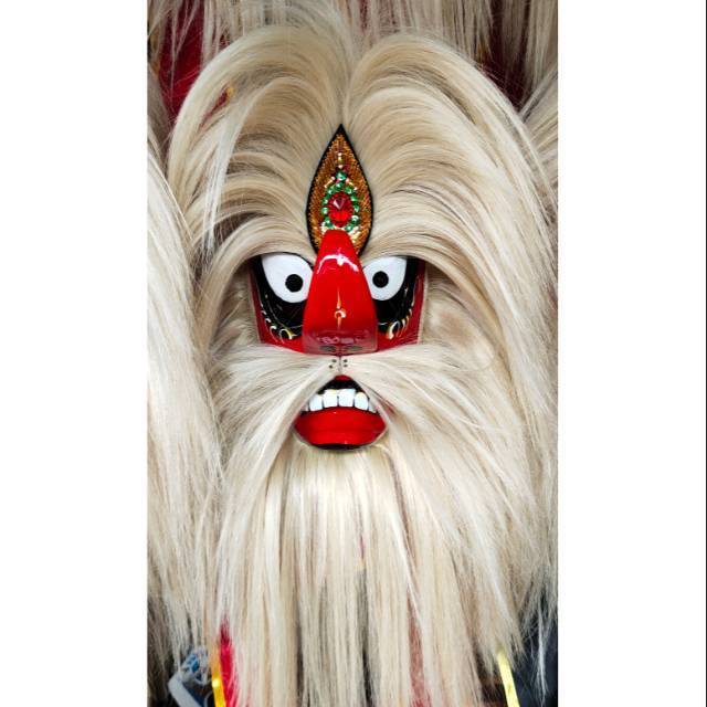 READY Bujang Ganongan Bulu Sintesis / Ganongan rambut sintetis / Bujang Ganong / Topeng Ganongan