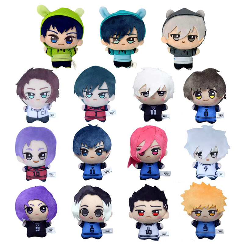 10cm Blue Lock Plush Toy KeyChain Pent Rin Itosh Isagi Yoichi Nagi Seishiro Chigiri Hyoma Action Fig