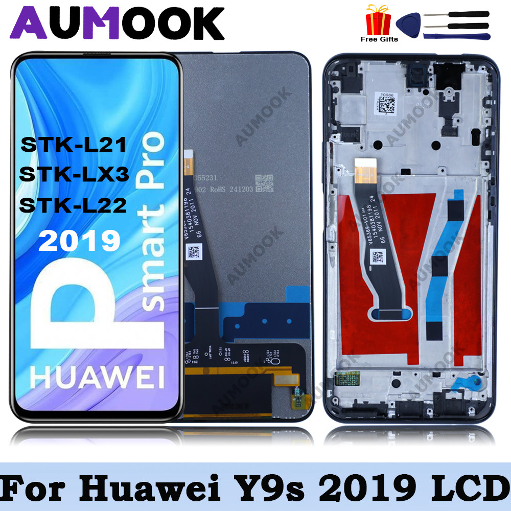 6.59'' IPS LCD for Huawei Y9S/P smart Pro 2019 LCD splay Tou Screen gitizer Replacement for HUAWEI Y