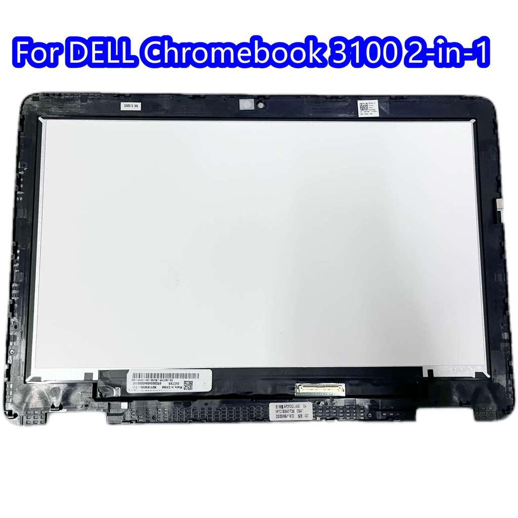 11.6" HD For Dell Chromebook 11 3100 LCD Touch gitizer Screen with Frame Bezel Assembly 2 in 1 NV116