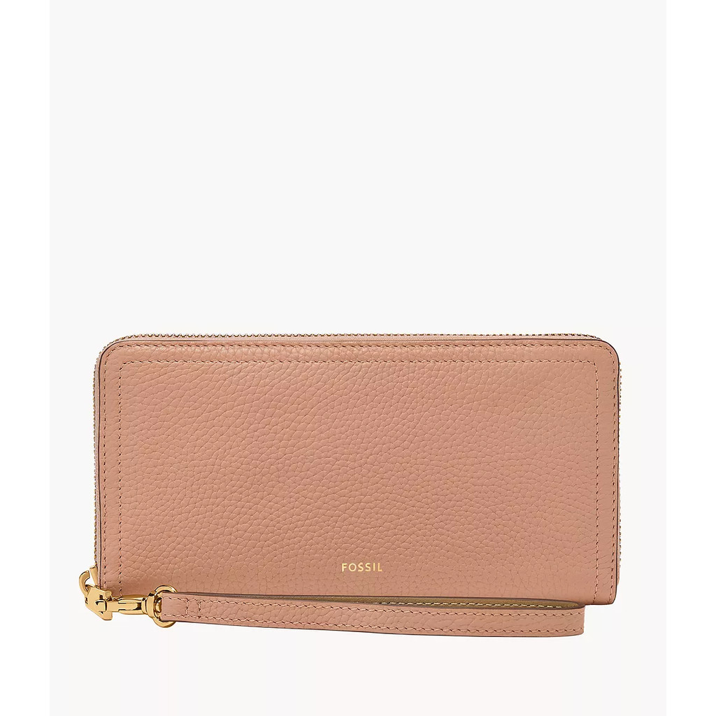 Fossil Logan RFID Zip Around Clutch Tranquil Dompet Wanita SL7831-682