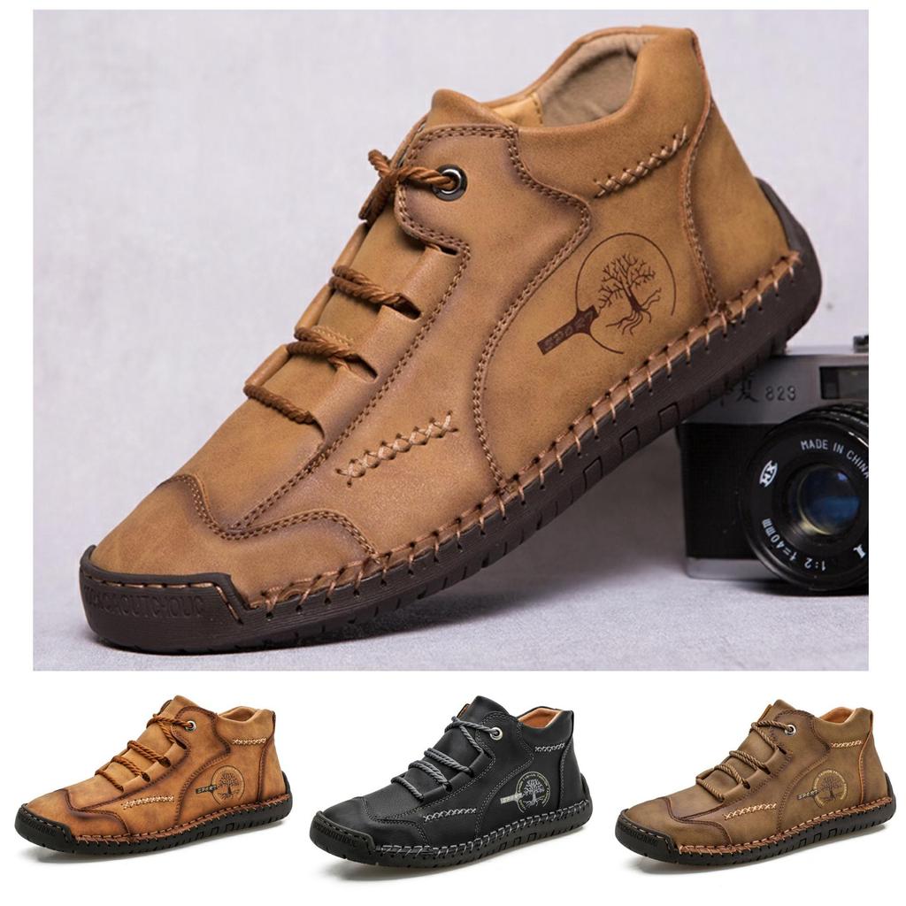 Sepatu Pria Semi Formal Boots Klasik Import Kulit Asli Anti Selip Nyaman Untuk Segala Medan Perjalan