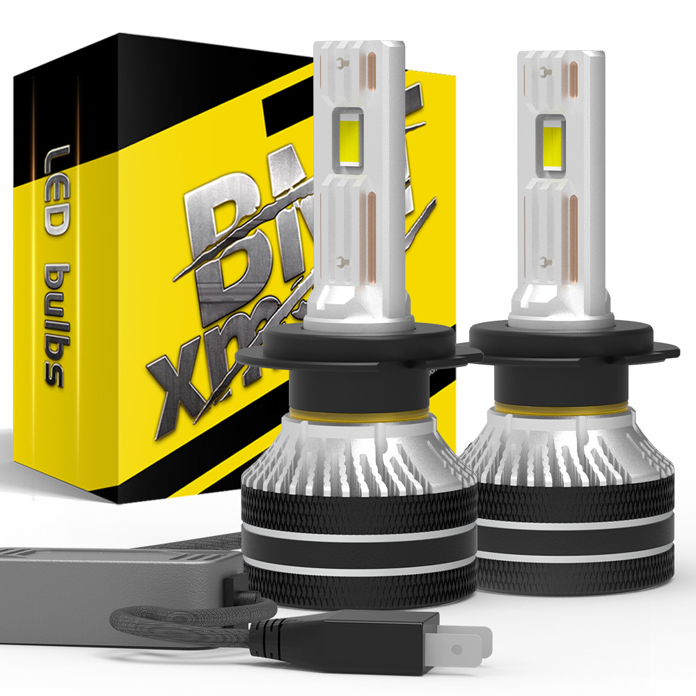 BMTxms 2PCS H1 H7 H8 H11 9006 9005 LED High Low Beam Headlights 9008 HB1 9004 H4 Led For Benz W204 S