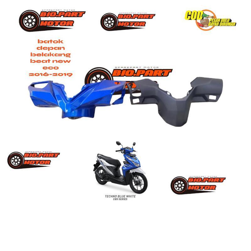 ￼Batok Depan Belakang  Honda BEAT FI NEW ESP ECO 2016 - 2019 Warna Biru - Batok Depan Beat New Eco B