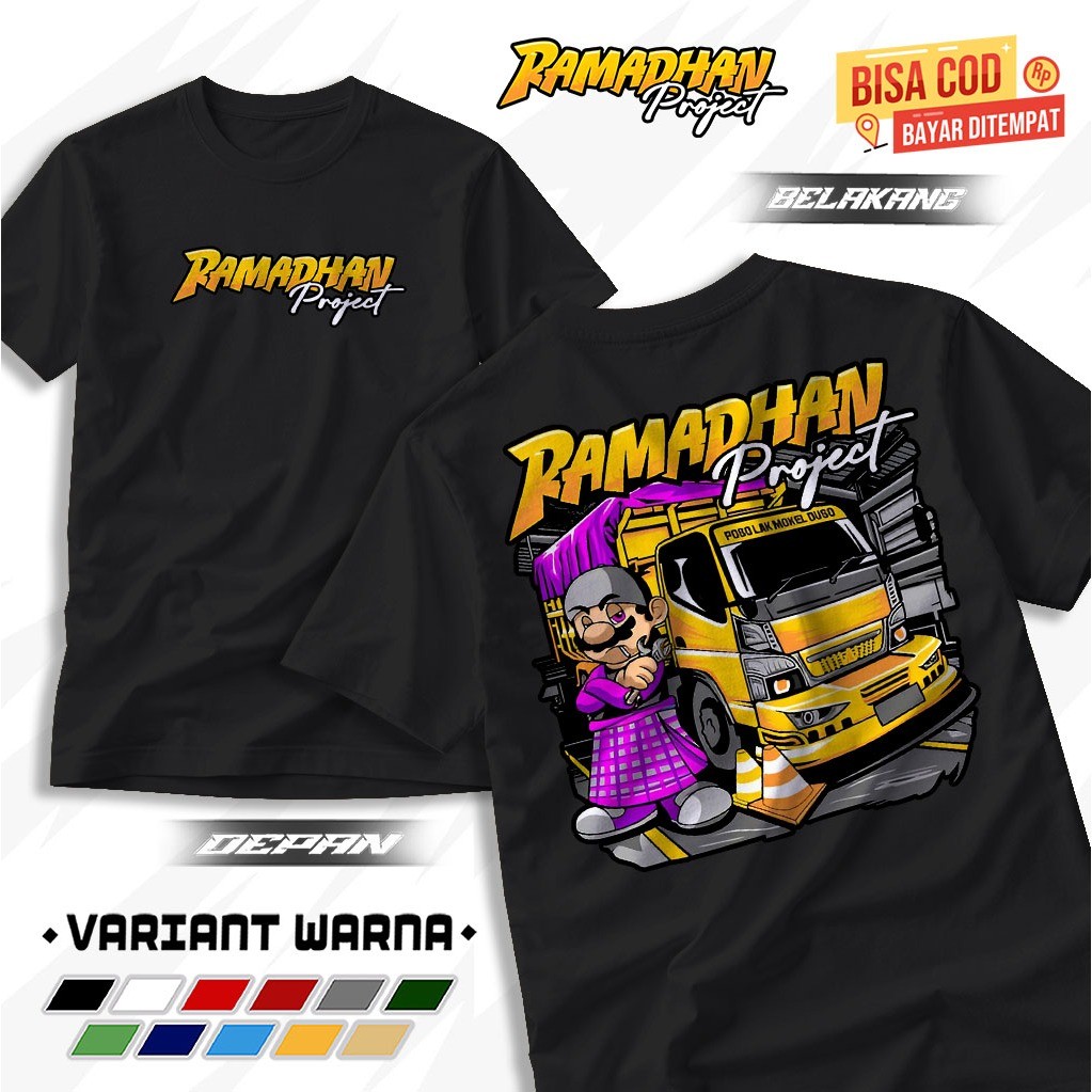 TSHIRT BAJU RAMADHAN PROJECT KAOS TRUCK RAMADHAN RACE TERBARU COMBED