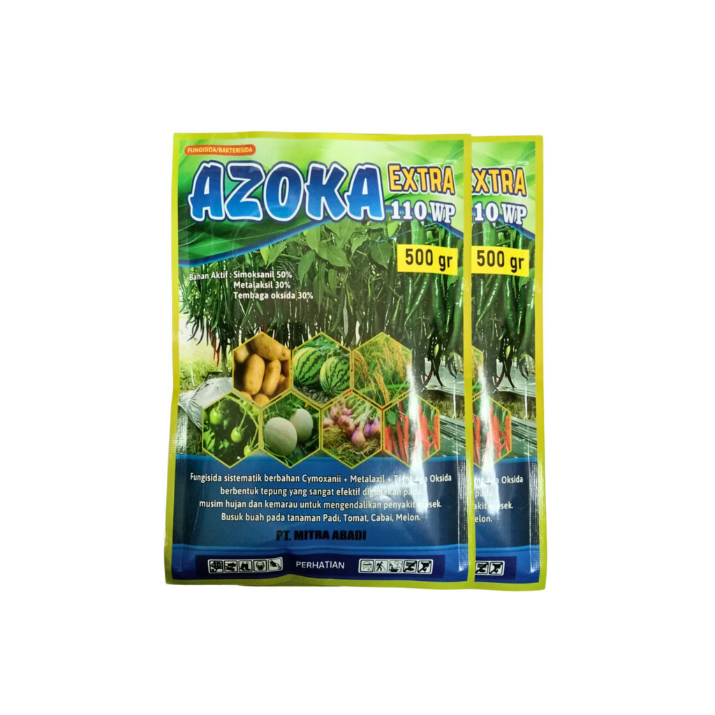 AZOKA Extra 110 WP 500 Gram Fungisida Sistemik Padi, Cabai, Tomat & Melon