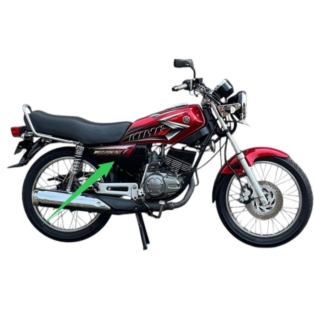 cover box aki yamaha rx king 135 set emblem