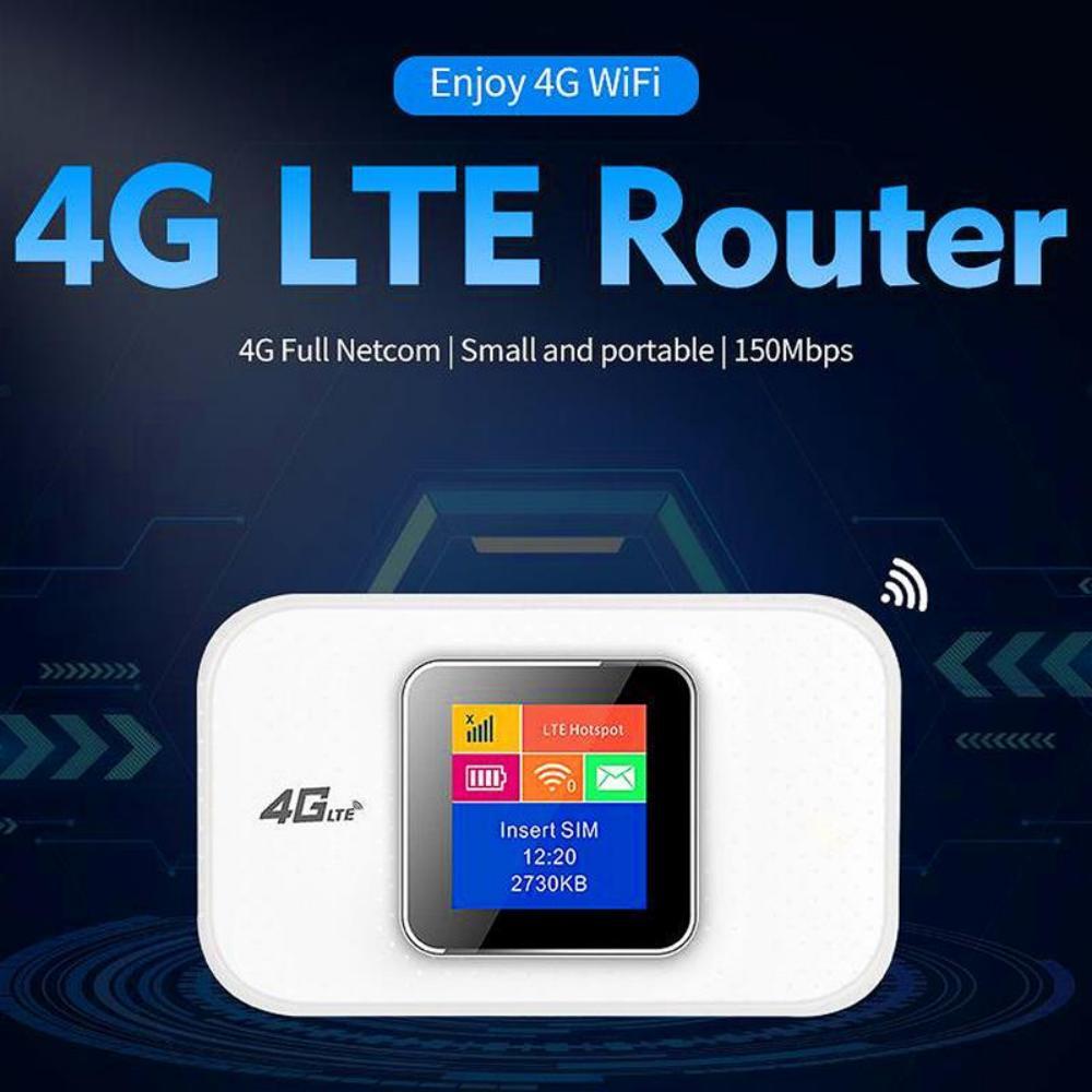 4G Hotspot LTE Router With High Power Battery,Portable Mobile WiFi Supports SIM Card,Support Multi-D