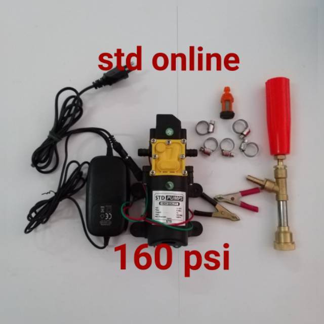Wony Store - Alat cuci motor steam motor mobil high pressure 12v listrik portable 160psi tanpa selan