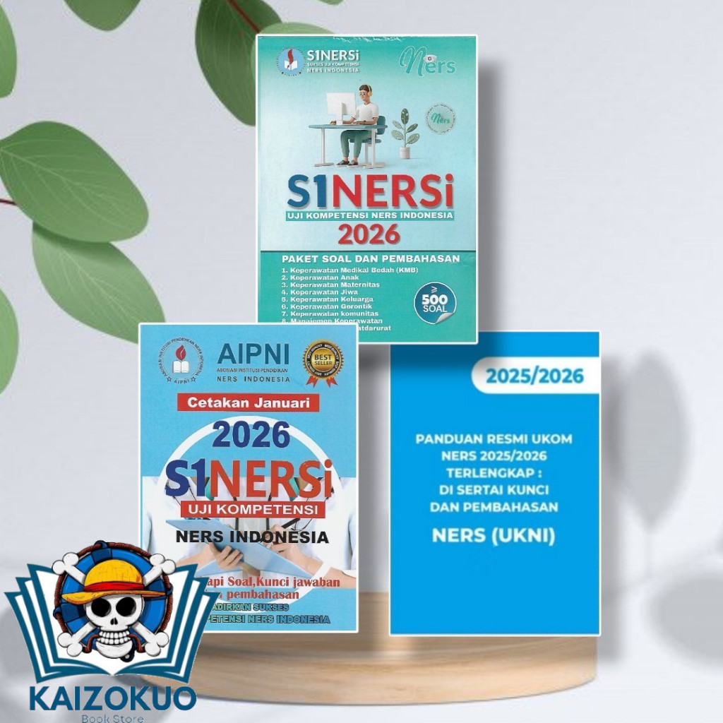Buku SINERSI 2026 INDONESIA | SINERSI 2026 AIPNI UJI KOMPETENSI NERS | UKOM NERS UKNI 2025 2026 | PP