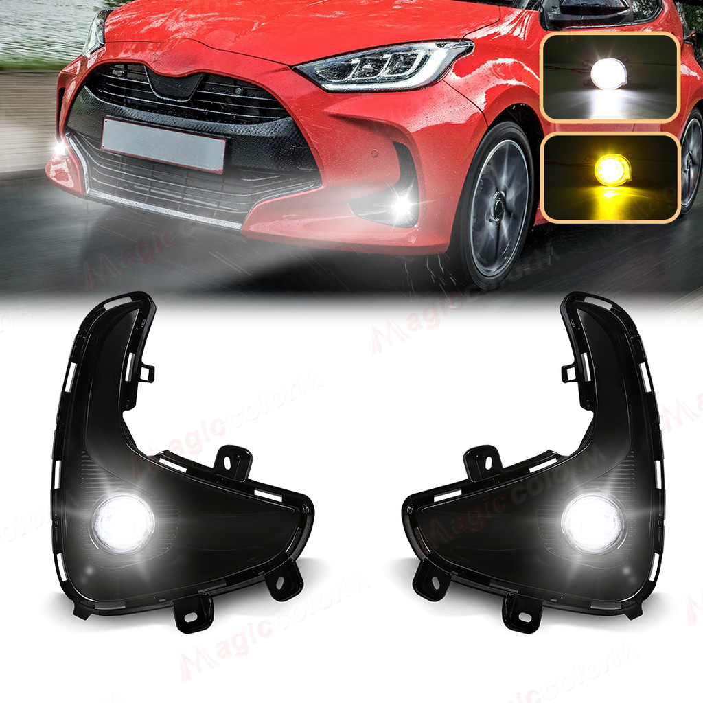 Lampu Kabut LED Untuk Toyota Yaris Vios 2020 2021 2022, Cover Lampu Kabut, Bumper Depan, Lampu Sein,