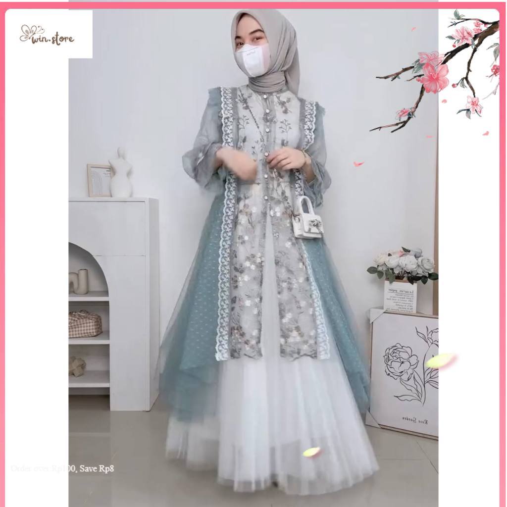 Outer Atasan Brokat Terbaru / outer brokat bahan premium model terbaru brokat fairy mix tile dot sar