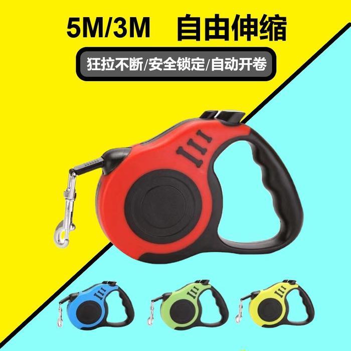 Tali Anjing Tali Tuntun Anjing Tali Kucing Retractable - 3M