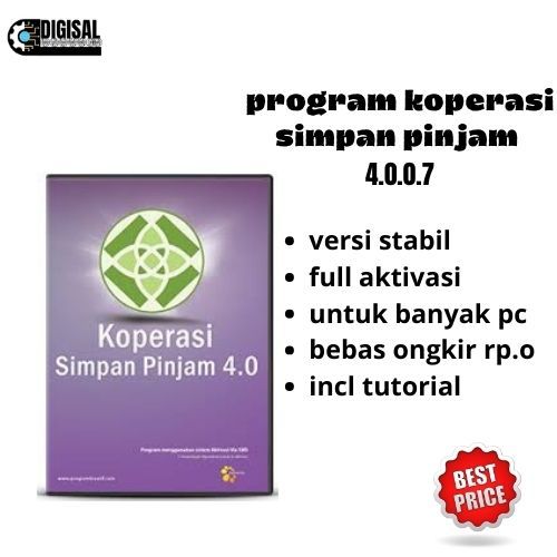 SOFTWARE PROGRAM APLIKASI KOPERASI SIMPAN PINJAM KOPERASI 4.0.0.7 FULL VERSION