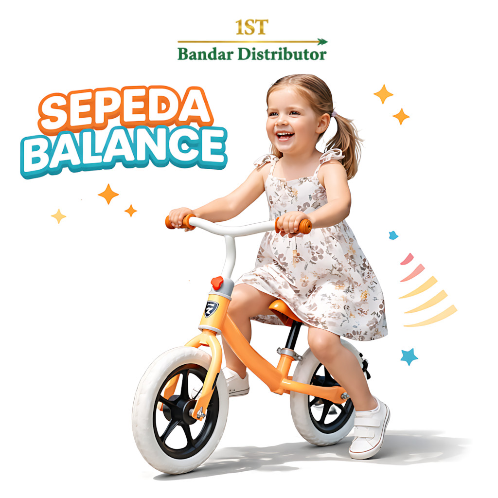 Mainan Anak BB-005 SEPEDA BALANCE Mainan Sepeda Balance Anak 2 Roda Adjustable Belajar Sepeda Roda