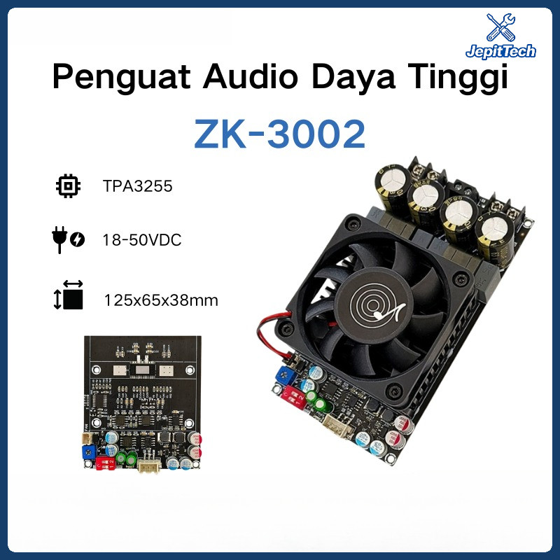 ZK-3002 TPA3255 Amplifier Class D Stereo BTL Bridge Hifi HD Sound High Power Amplifier 600W Original