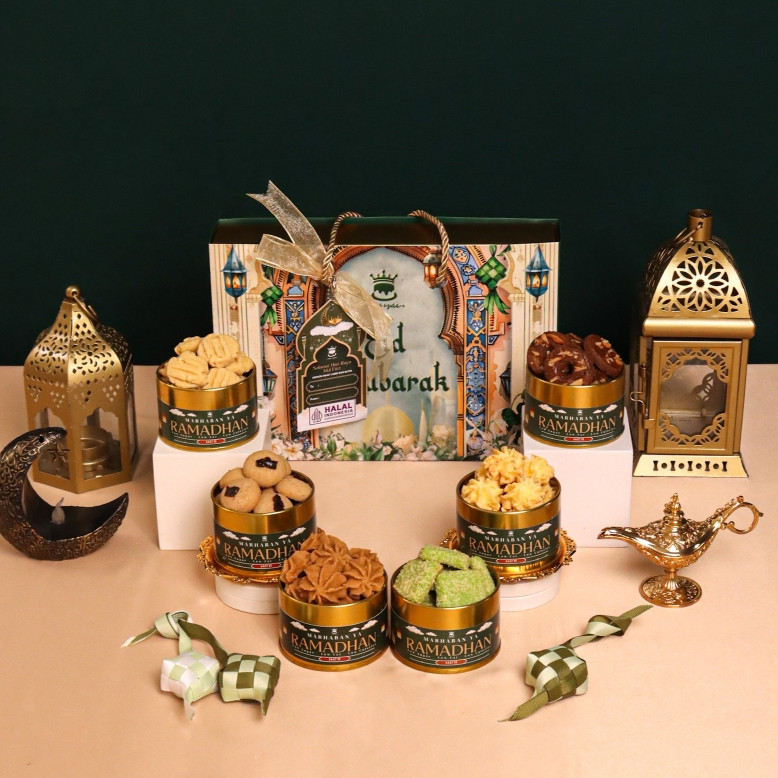 Promo Murah (Ready Stock) Azura Hampers Lebaran Idul Fitri Eid Mubarak Ramadhan Kue Kering Cookies b