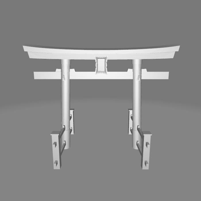 Diorama Diecast Gerbang Jepang Torii Gate - MDL 4 Skala 1 64 Figure Miniatur