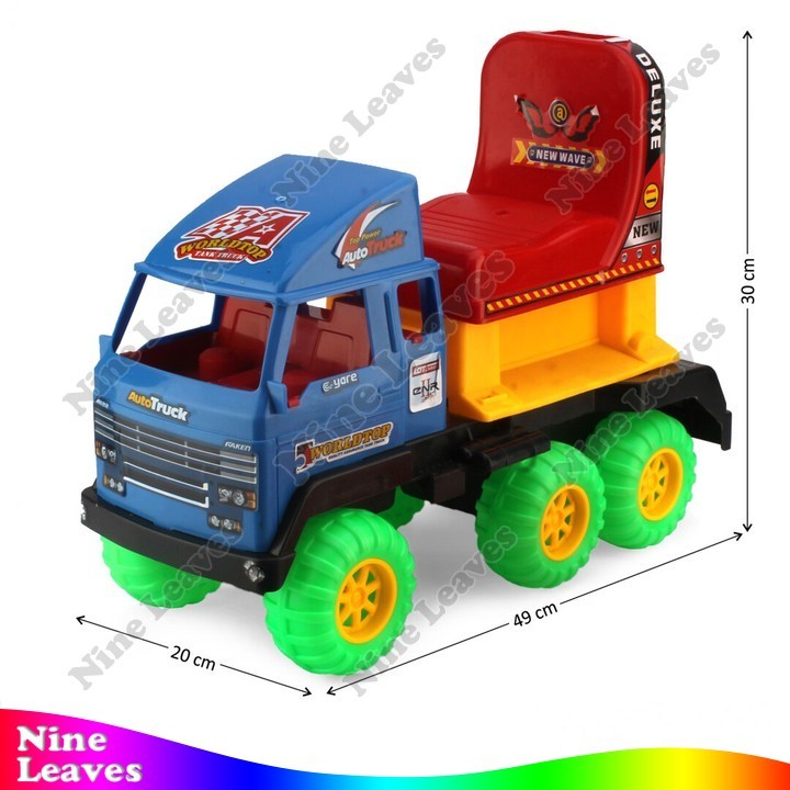 Mainan Anak Tunggangan Dorong Truk Roda Warna Worldtop