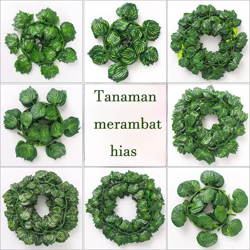 [COD] Daun Srigading Merambat Imitasi | Tanaman Hias Plastik Premium Tahan Lama