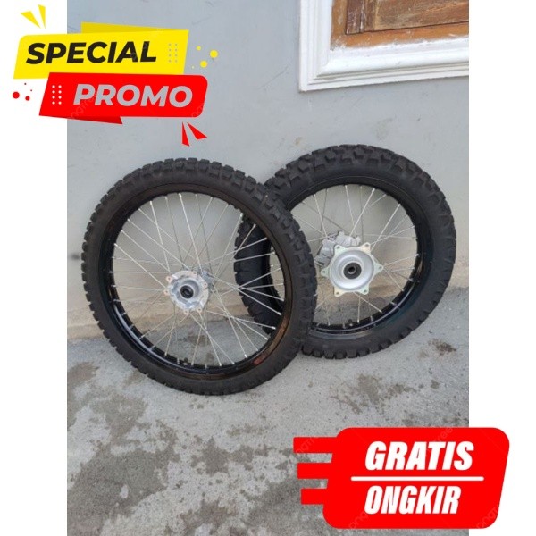 Wheelset Velg Set Original AHM Kuat dan Presisi Ring 21 18 untuk Honda CRF 150L