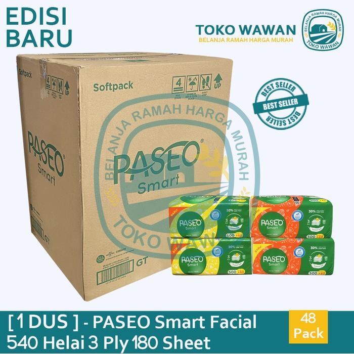 Tissue PASEO SMART Facial 250 Sheet / 1 DUS / KARTON isi 48 PACK