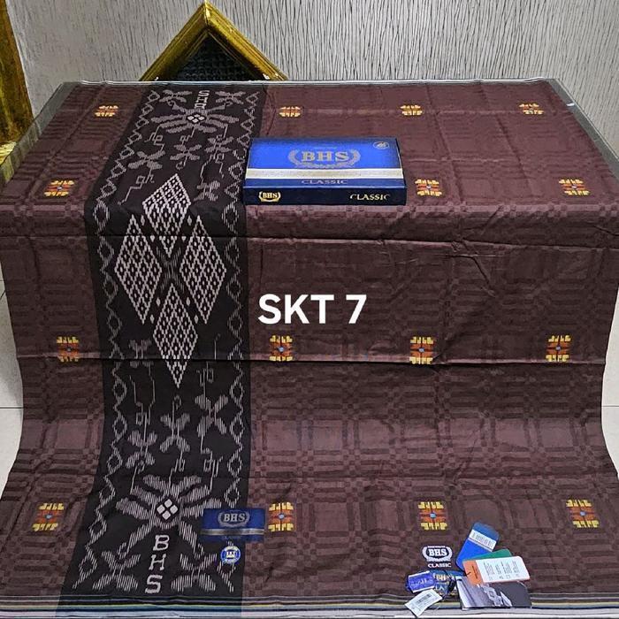 sarung BHS classic gold dan silver motif mix songket timbul terbaru pola desain mewah bahan sutra me